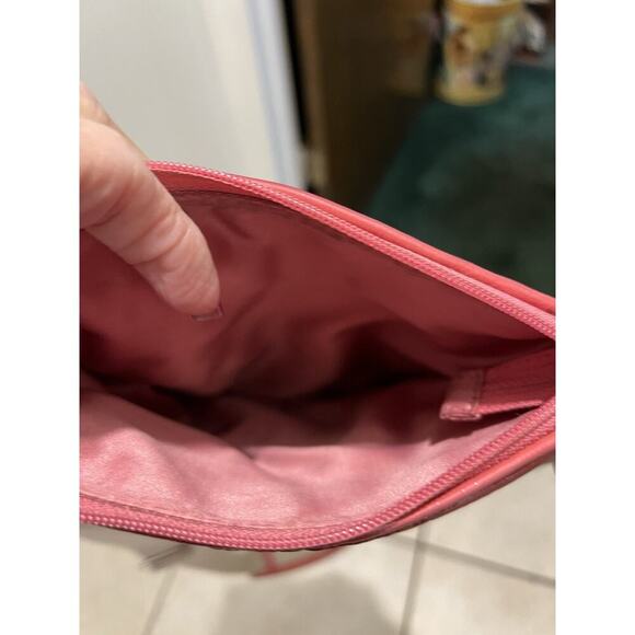 Coach Pink Tan Crossbody Bag Some Stains As Is 7.5 X9 - Picture 16 of 16